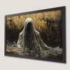 Eerie Hooded Figure Art Poster - Gothic Halloween Decor