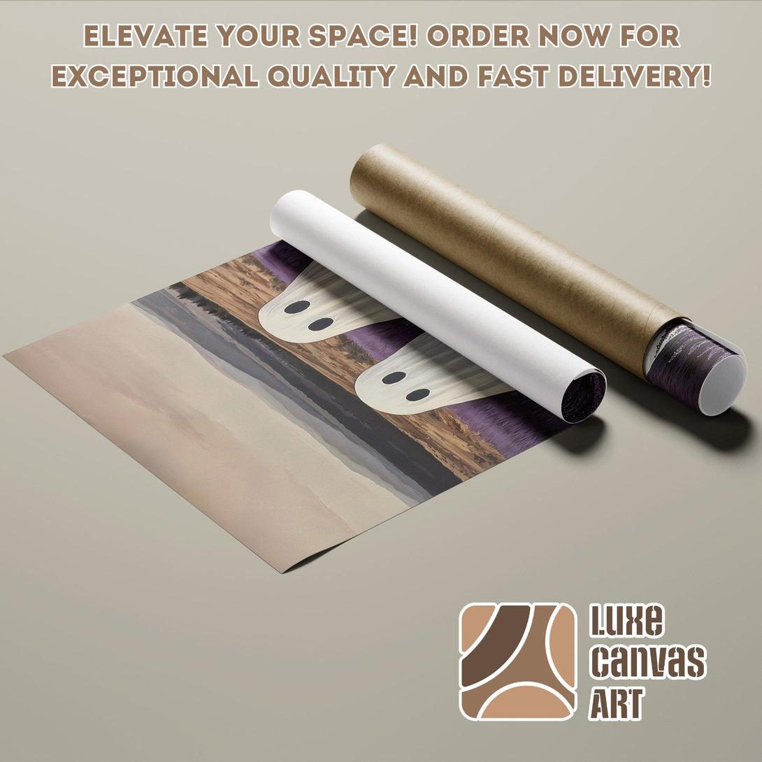 Abstract landscape Poster Roll art in neutral tones, perfect for home decor. Order now!