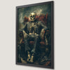 Eerie Skeleton in a Suit Art Poster - Gothic Wall Decor