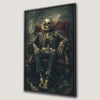 Eerie Skeleton in a Suit Canvas Print Gothic Decor