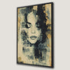 Elegant Abstract Female Portrait Canvas Print Wall Art