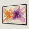 Elegant Abstract Orange and Purple Canvas Print for Decor