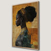 Elegant African Woman Canvas Print Afrocentric Decor