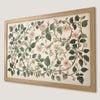 Elegant Antique Floral Art Poster for Rustic Home Decor