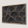 Elegant Black and Gold Abstract Art Canvas Print Decor