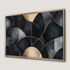 Elegant Black and Gold Geometric Canvas Print for Home Decor