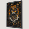 Elegant Black Cat Art Poster - Baroque Fantasy for Your Walls