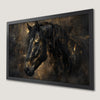 Elegant Black Horse Art Poster - Noble Equine Print for Home