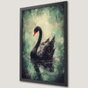 Elegant Black Swan Art Poster for Gothic Home Decor