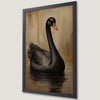 Elegant Black Swan Art Poster for Home Decor