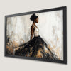 Elegant Black Woman Art Poster for Modern Home Decor