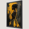 Elegant Black Woman Gothic Fashion Art Poster for Wall Decor