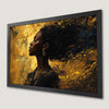 Elegant Black Woman Portrait Art Poster for Modern Decor