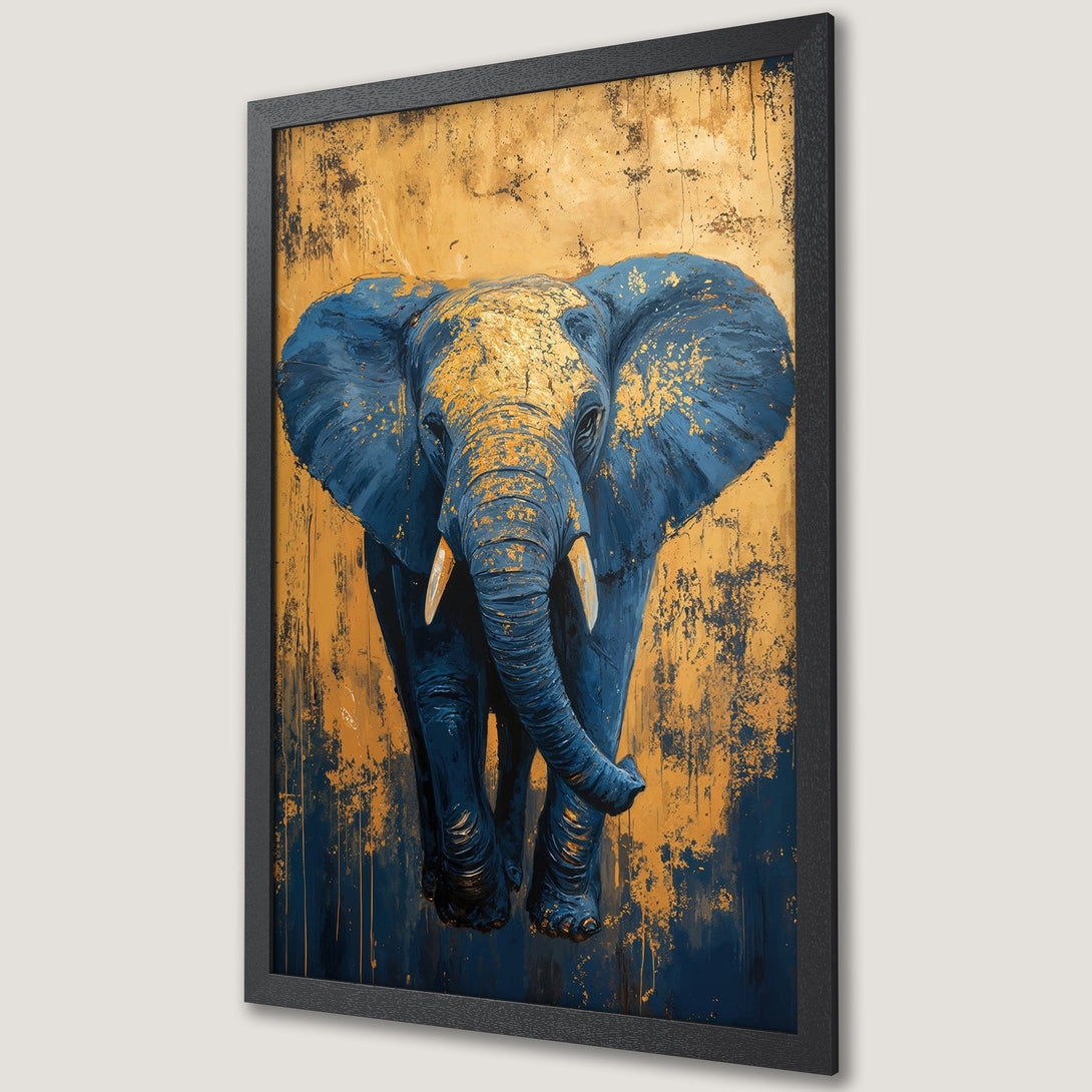 Framed Poster featuring birds in flight with gold accents, soft neutral tones. Perfect wall art for a serene home.