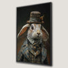 Elegant Bunny in Fancy Clothing Canvas Print