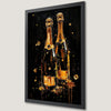Elegant Champagne Celebration Art Poster for Chic Decor