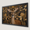 Elegant Deer and Vintage Plants Art Poster for Home Decor