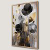 Elegant Floral Abstract Canvas Print with Botanical Flair