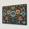 Elegant Floral Artwork Canvas Print in William Morris Style