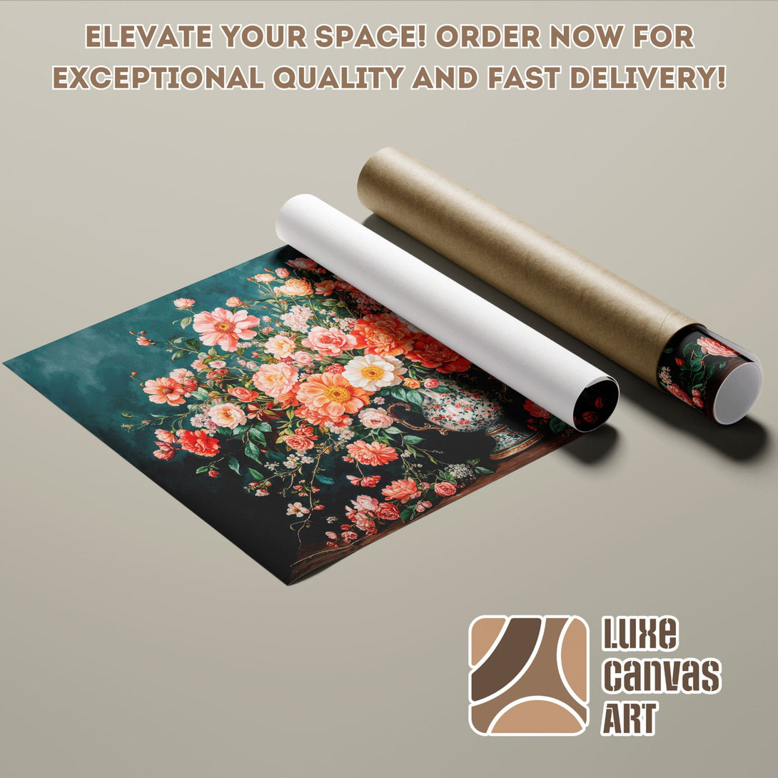 Floral Poster Roll with vibrant colors. Add art to your space! Exceptional quality and fast delivery.