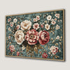 Elegant Floral Design Pink Flowers Canvas Print