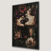 Elegant Floral Faces Canvas Print with Twin Gothic Portrait