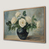 Elegant Floral Still Life Canvas Print for Vintage Decor