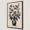 Elegant Floral Vase Canvas Print for Classic Home Decor