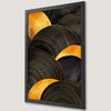 Elegant Geometric Black and Gold Pattern Art Poster for Modern Decor