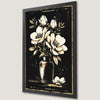Elegant Gothic Floral Art Poster - Vintage Vase Decor