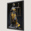 Elegant Justice Scale Themis Art Poster for Law Offices