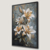 Elegant Lily Floral Canvas Print Framed Artwork