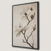 Elegant Magnolia Blooms Framed Canvas Print Art