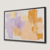Elegant Minimalist Art Canvas Print in Pastel Orange and Purple