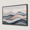 Elegant Pastel Mountains Canvas Print in Neutral Tones
