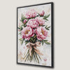 Elegant Peony Floral Canvas Print for Bedroom Decor