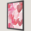Elegant Pink Floral Art Poster in Soft Tones