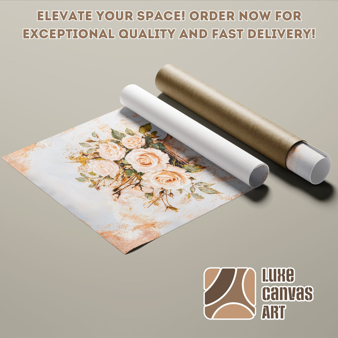 Poster Roll featuring a floral watercolor design in a warm, neutral color palette. Order yours today!