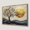 Elegant Surreal Tree and Moon Canvas Print Wall Art