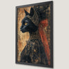 Elegant Victorian Black Cat Art Poster for Gothic Decor