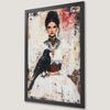 Elegant Victorian Lady Art Poster with Raven - Gothic Wall Decor
