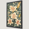Elegant Vintage Floral Lily Art Poster for Home Decor