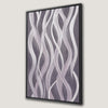 Elegant Waves Minimalist Canvas Print in Pastel Grey and White
