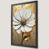 Elegant White Flower Art Poster for Luxury Decor