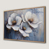 Elegant White Flowers Botanical Canvas Print Wall Decor