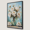 Elegant White Peony Bouquet Canvas Print Wall Decor