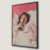 Elegant Woman Drinking Canvas Print Chic Decor
