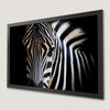 Elegant Zebra Safari Art Poster - Black and White Wall Decor