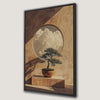 Elegant Zen Bonsai Tree Canvas Print Minimalist Decor