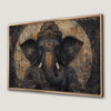 Elephant Deity Lord Ganesha Framed Canvas Print